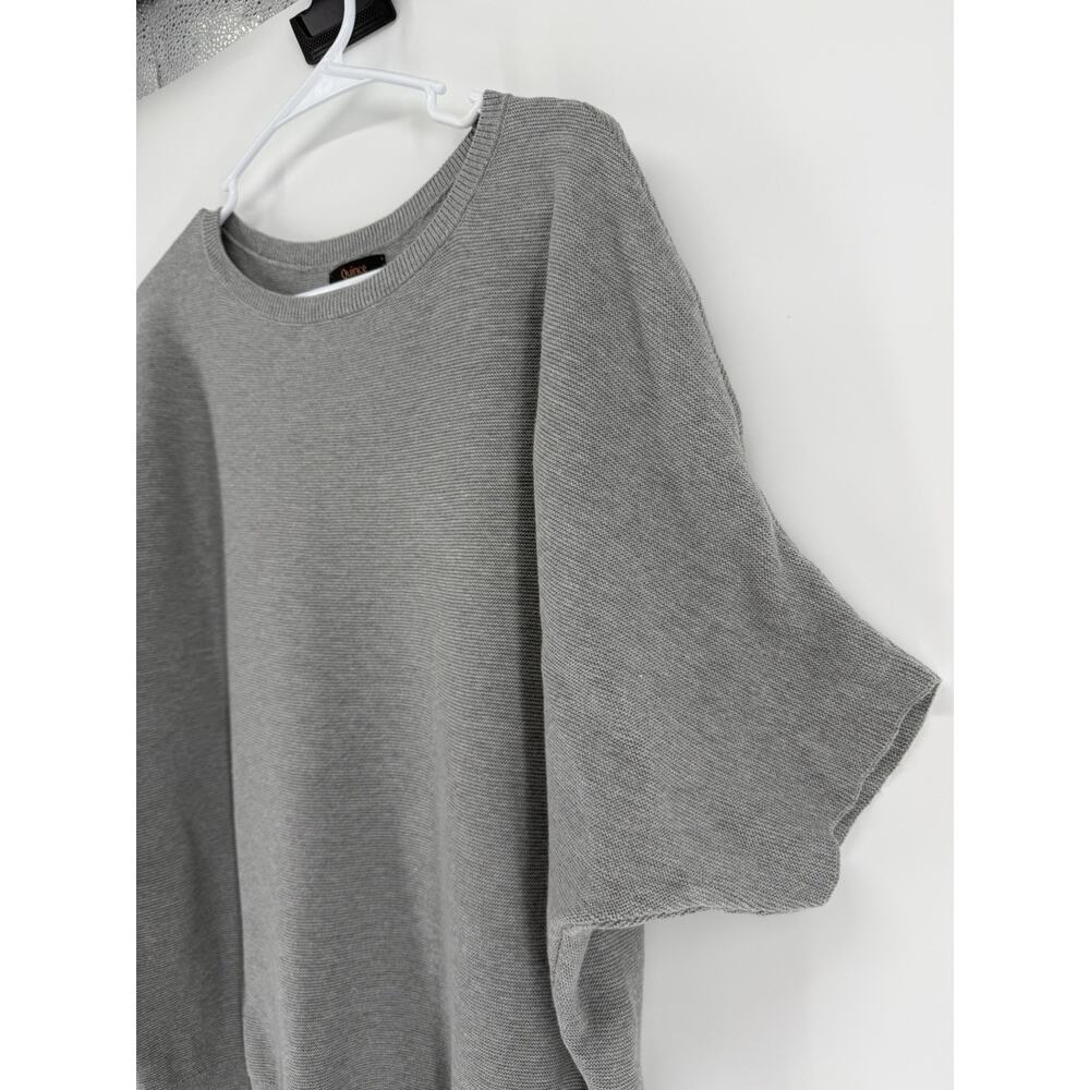 Quince Womens Lightweight Cotton Cashmere Link Stitch Dolman Sweater Size Large - Picture 2 of 7